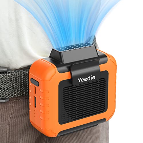 Portable Waist Under Shirt Fan, 23H Working Time, 6200 RPM Strong Airflow