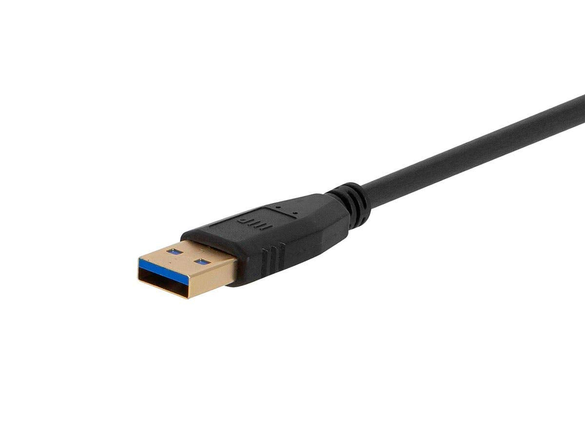 Monoprice - 138610 USB 3.0 Type-C to Type-A Cable - 6 Feet - Black, for Nintendo Switch, Samsung Galaxy S10 S9 S8 Note, Android Google Pixel - Select