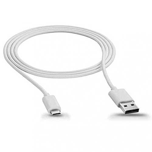 White 6ft Long USB Cable Rapid Charger Sync Power Wire Cord for AT&T Alcatel Allura - AT&T Alcatel Cingular Flip 2 - AT&T Alcatel Tetra - AT&T ASUS
