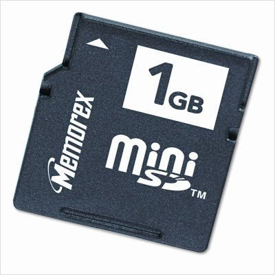 Memorex TravelCard 1 GB miniSD Flash Memory Card