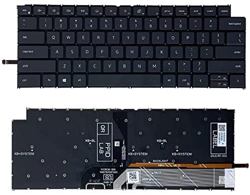 New US Black English Backlit Laptop Keyboard (Without palmrest) for Dell Inspiron 7415 P147G P147G002 Light Backlight