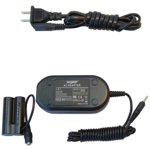 HQRP Kit AC Power Adapter and DC Coupler Compatible with Canon ACK-800 ACK800 DR-DC10 DRDC10 + Euro Plug Adapter