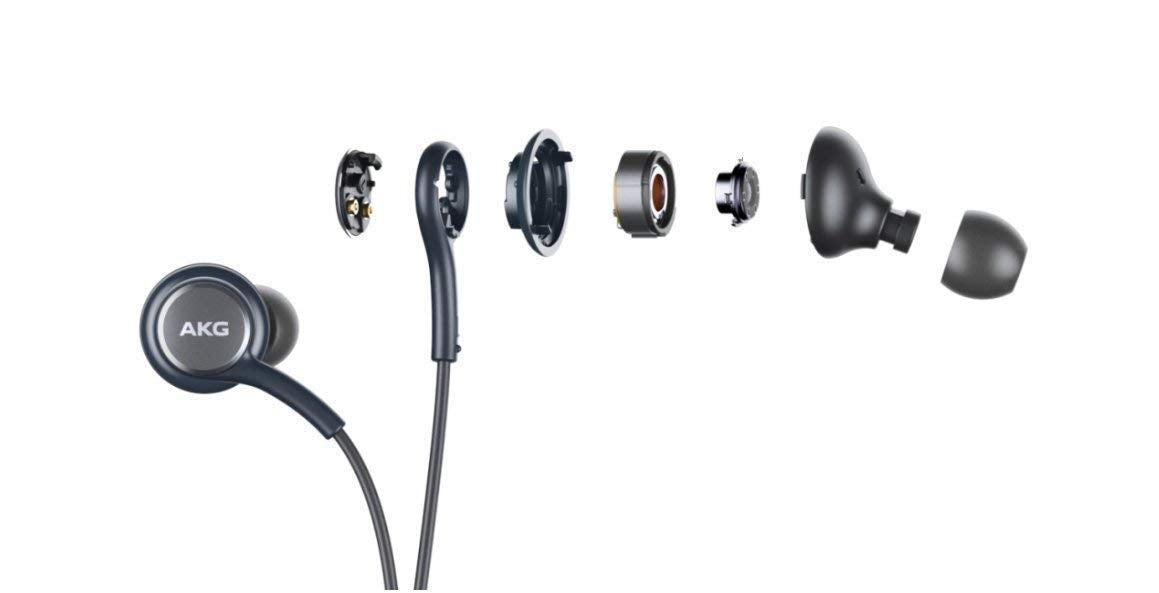 OEM Stereo Headphones w/Microphone for Samsung Galaxy S8 S9 S8 Plus S9 Plus Note 8 - Designed by AKG - 100% Original