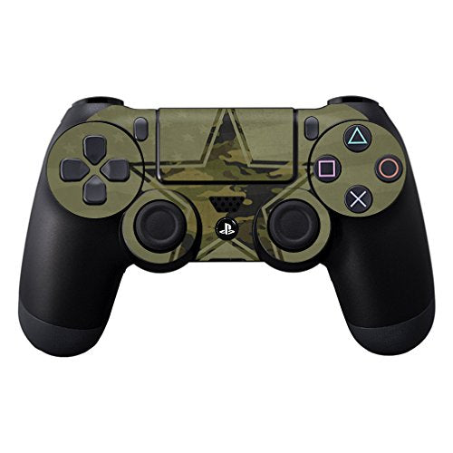 MightySkins Skin Compatible with Sony PS4 Controller - Army Star | Protective, Durable, and Unique Vinyl Decal wrap Cover | Easy to Apply, Remove,