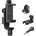 Suptig Phone Holder for Tripod, Action Camera Tripod Mount Adapter Compatible for iPhone, Gopro, DJI Action, Insta 360, Akaso, Mic, LED Light