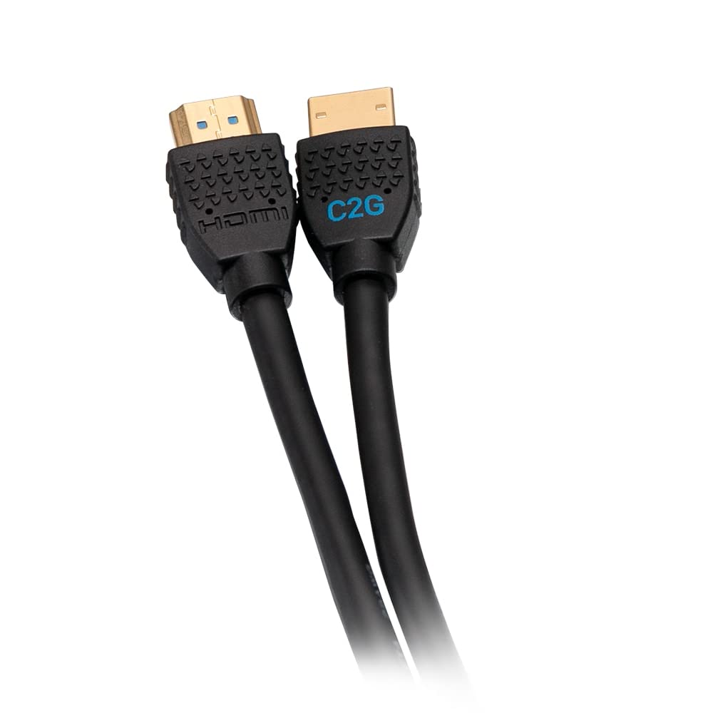 C2G HDMI Cable, 4K, High Speed HDMI Cable, Ethernet, 60Hz, 15 Feet (4.57 Meters), Black, Cables to Go 50186
