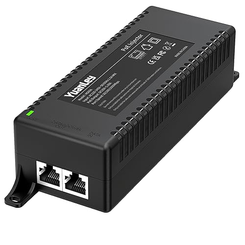 YuanLey Gigabit PoE Injector 60W, PoE++ Injector Converts Non-PoE to PoE++ Network, IEEE 802.3at/af, 10/100/1000Mbps PoE Adapter, Distances Up to 325