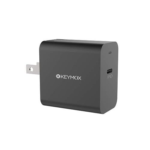 iPhone 12 Charger, Keymox Fast Charger with 18W USB C Power Adapter, Foldable PD Adapter for iPhone 12/12 Mini / 12 Pro Max / 11 / X, iPad Pro, Pixel