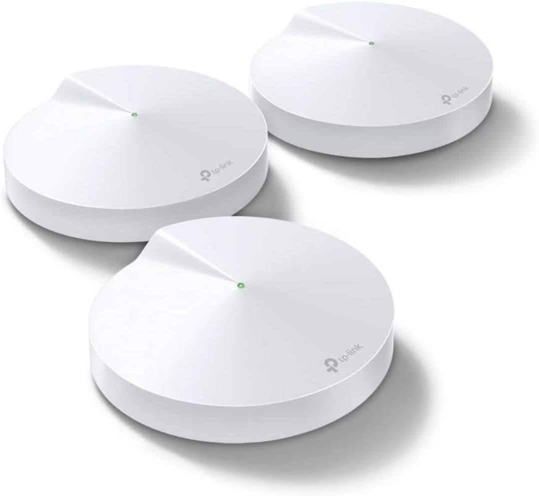 TP-Link Deco M5 Mesh WiFi System - Up to 5,500 sq. ft. Whole Home Coverage and 100+ Devices,WiFi Router/Extender Replacement, Anitivirus, 3-Pack