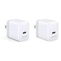 Anker PowerPort III 20W USB-C Wall Charger 2-Pack, Compact Fast Charger, Foldable Plug, Quick Charging for iPhone 16 Series, Galaxy, Pixel, iPad