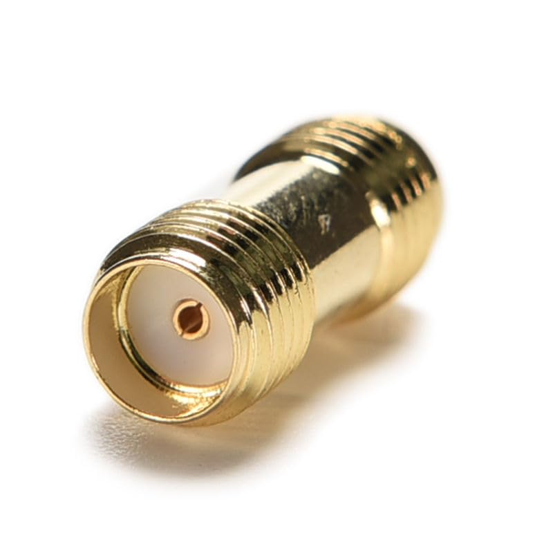 exgoofit SMA Male to SMA Male Plug Connector 5-Pack + SMA Female to SMA Female 5-Pack Jack RF Coaxial Adapter Connector