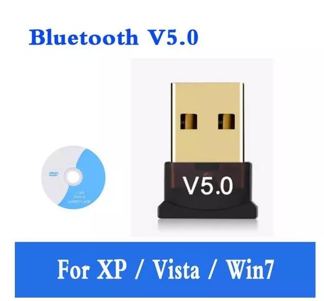 Bluetooth Adapter for PC, USB Bluetooth Adapter 5.0 Transmitter Bluetooth Dongle Stick Bluetooth Receiver Adapter for PC Notebook
