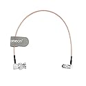 Uonecn Right Angle DIN 1.0/2.3 Mini BNC to RG179 Right Angle BNC Coaxial Cable Video Cable for Blackmagic HyperDeck Shuttle 75ohm