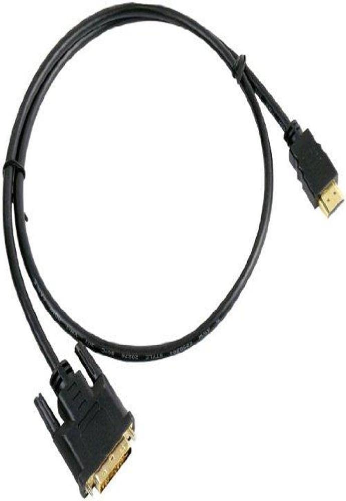 Pyle Home HDMI to DVI Adapter Cable-1 x DVI Male 18 Pin,1 x HDMI Male 19 Pin w/ 24K Gold-Plated Connectors,For Blu-Ray DVD Player,Video Game