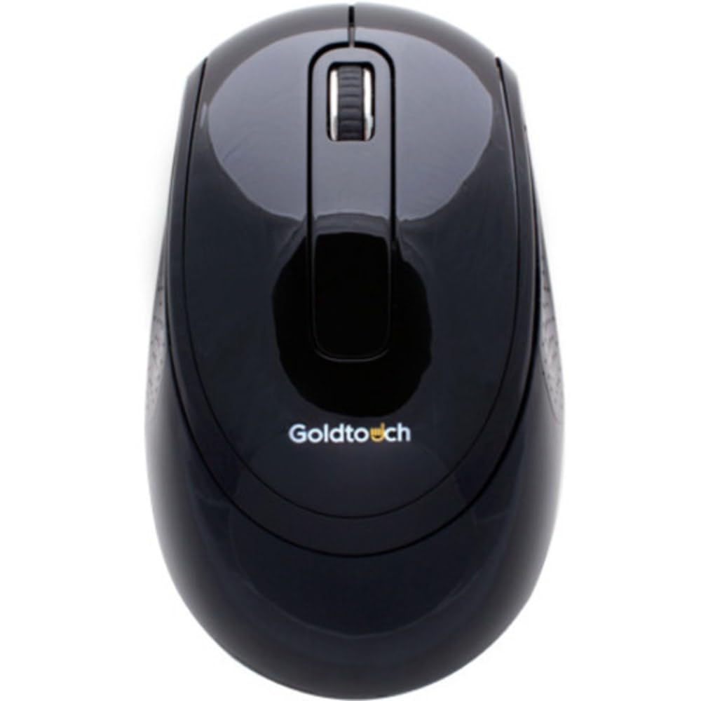 Goldtouch KOV-GTM-100W Wireless Ambidextrous Mouse, 2.4 Ghz, Black