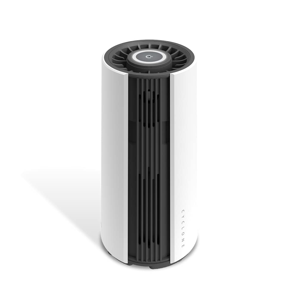 myGEKOgear by Adesso Cyclone O2 Mini HEPA 13 Carbon Filter Air Purifier, Essential Oil, Air Quality Sensor