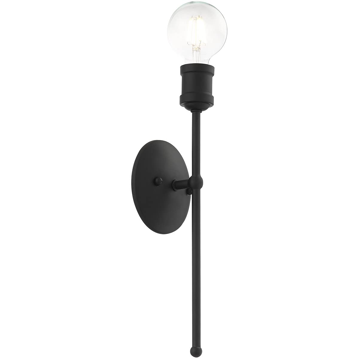Livex Lighting 16711-04 1 Light Black Wall Sconce