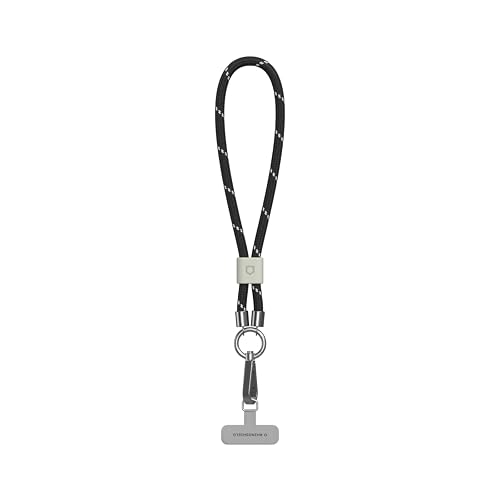RhinoShield Braided Wrist Phone Lanyard | Recycled Materials, Easy to Adjust, Charm, Durable Strap with Trendy Colors (Landyard Card Included) - Cosmo