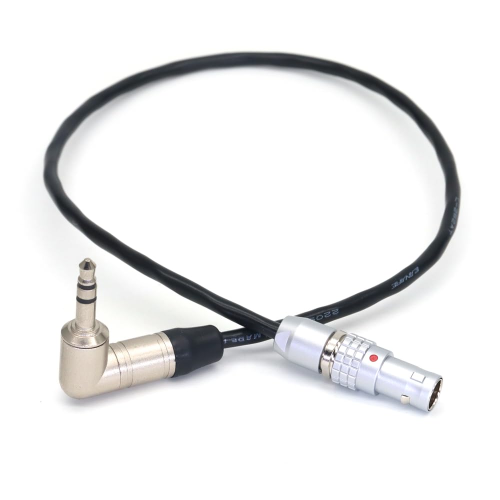 SZJELEN Timecode Cable for Tentacle Sync Timecode Generator to Sound Devices Recorders/Arri Alexa Cameras 3.5mm TRS to 5 Pin Timecode in