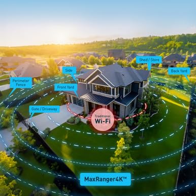 Swann MaxRanger4K Wireless Solar Security Add-On Camera, 4K UHD, 2000ft Long Range Wi-Fi HaLow, Color Night Vision,True Detect Alerts,2-Way