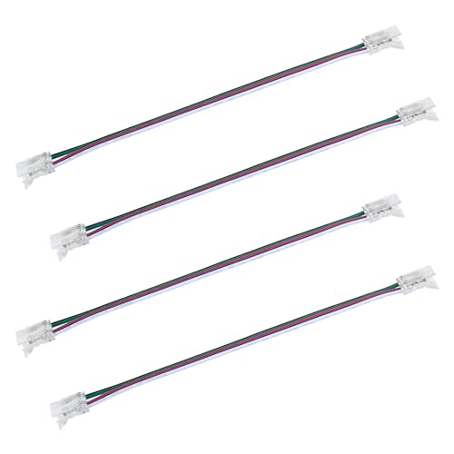 Armacost Lighting 5 Pin COB RGB+W 6" Tape to Tape LED Strip Light Connectors, 4 Pack 761620