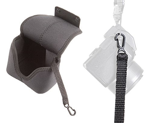 OP/TECH USA Soft Pouch - Compact digital camera case, lightweight accessories pouch, sleek neoprene sleeve for DSLR, perfect for backpacks & travel