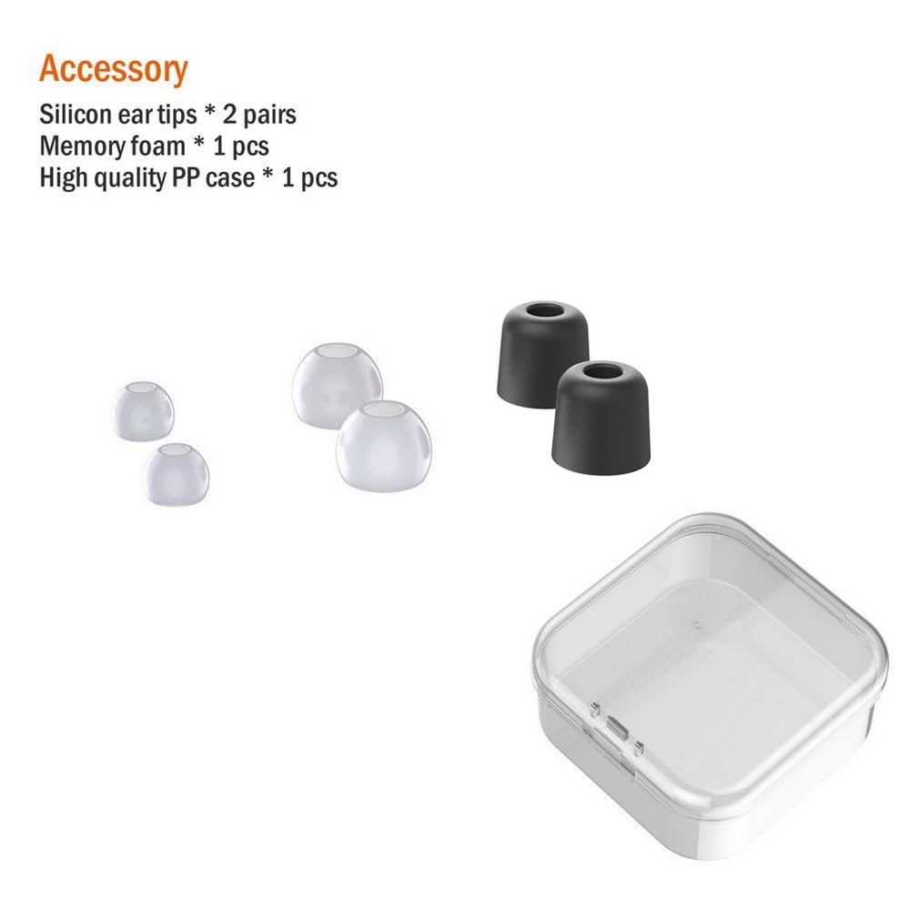 TENNMAK PRO Ear Head Replacement for SE846 SE535 SE425 SE215 LZ A4 A5 UE900 Pro Earbuds Earphone MMCX Cable (Clear)