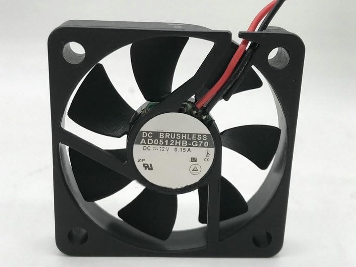 Ailsa Hexi AD0512HB-G70 DC12V 0.15A 50x50x10mm 2-Wire Cooling Fan
