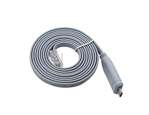 USB Console Cable with FTDI Chip,USB to RJ45 Console Cable for Routers/Windows 7,8 /Switches (USB-C 10FT 3m)