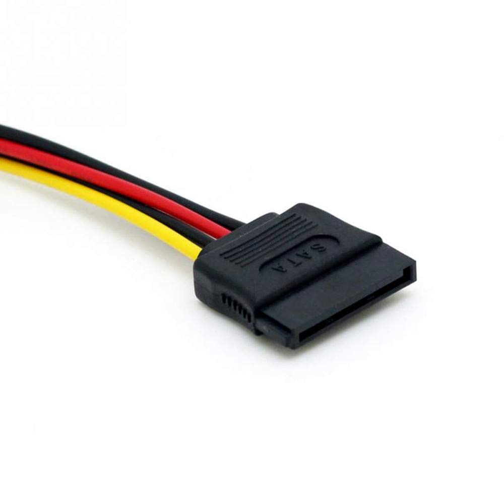 ANRANK High Speed SATA Power 15-pin Male to Dual 15-pin Female Y-Splitter Cable Adapter for HDD Hard Drive