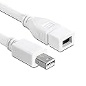 cablecc 6ft Mini DisplayPort Male to Mini DP DisplayPort Female Extension Cable 1.8m Support 4K 60hz