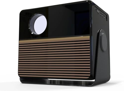 RCA 1080P Smart Streaming Mini Projector intended for Roku Express Streaming Device (included), 250 ANSI Lumens, HDMI, Wi-Fi & Bluetooth, Projects 36