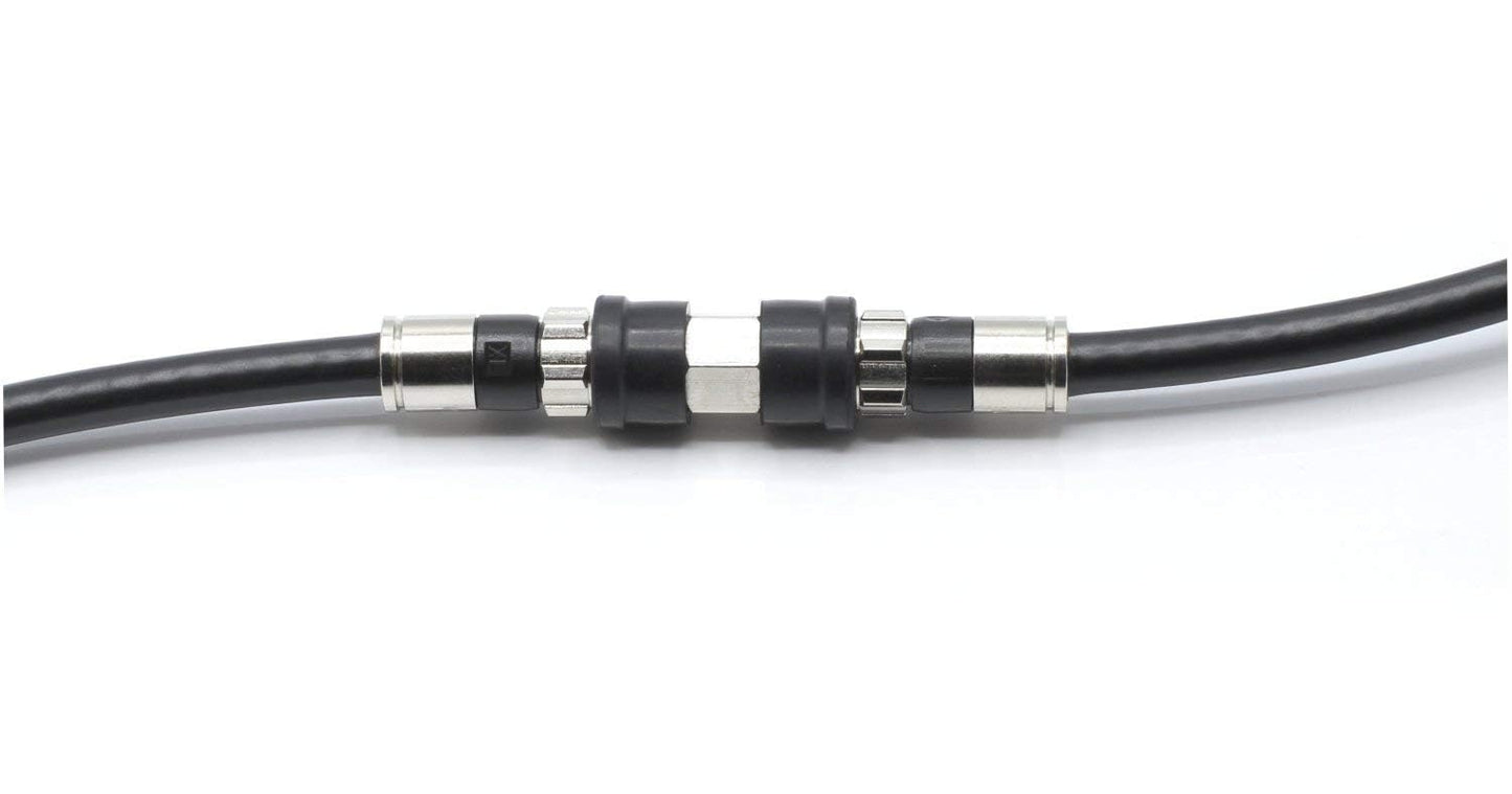 THE CIMPLE CO Indoor/Outdoor Coaxial Cable Connectors for RG11, RG58, RG59, RG6 - Female-to-Female F81 Coax Splice - Weather-Sealed Barrel Coupler