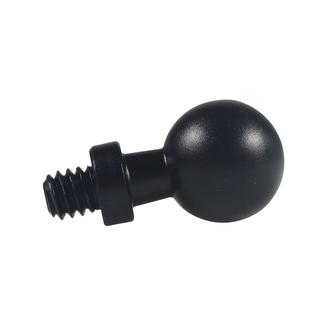 NovelGoal 13mm/15mm/17mm Ball Head Mount 1/4" Screw Adapter for Camera Phones GPS Holder Part Photography (17MM Ball Head)