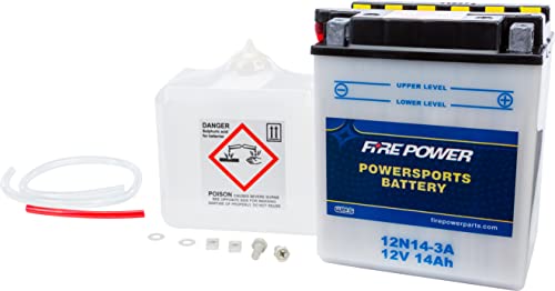 FIRE POWER Battery W/Acid 12V 12N14-3A