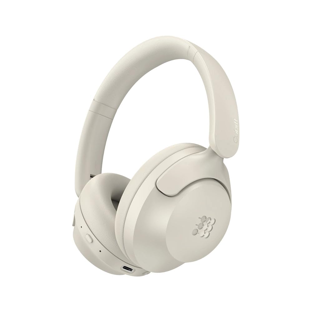Cubitt Headphones Lite - Bluetooth 5.4 Over-Ear Wireless Headphones, ANC, 60H, Foldable - Light Sand