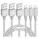 iPhone Charger 3 Pack 10 ft Apple MFi Certified Lightning Nylon Braided Cable Fast Charging Cord Compatible with iPhone 13 12 11 Pro Max XR XS X 8 7…