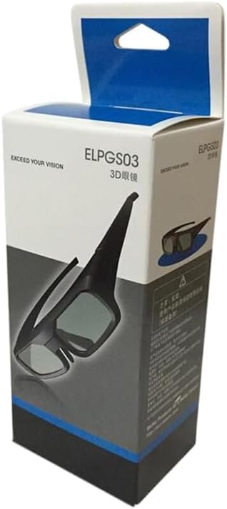 XINFUTE New ELPGS03 RF 3D Glasses fit for Epson Projector with USB Cable EH-TW5100