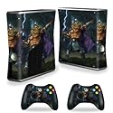 MightySkins Skin Compatible with Xbox 360 S Console - God of Thunder | Protective, Durable, and Unique Vinyl Decal wrap Cover | Easy to Apply, Remove