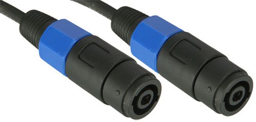 Mr. Dj Professional Cable COSSF25 25 Feet Speaker Cable, Black