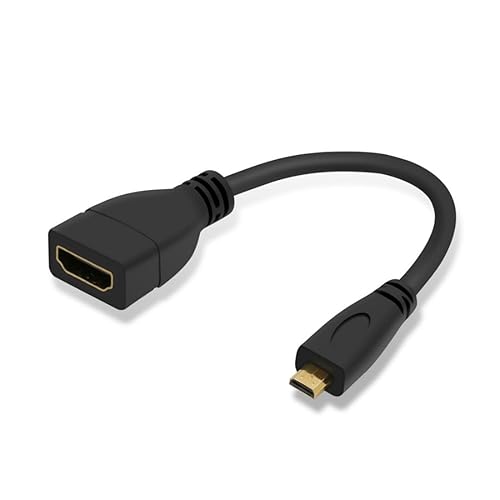 chenyang Micro HDMI Male to HDMI Female 4K60hz HDTV Cable Adapter for Displays Monitor Camera 10cm