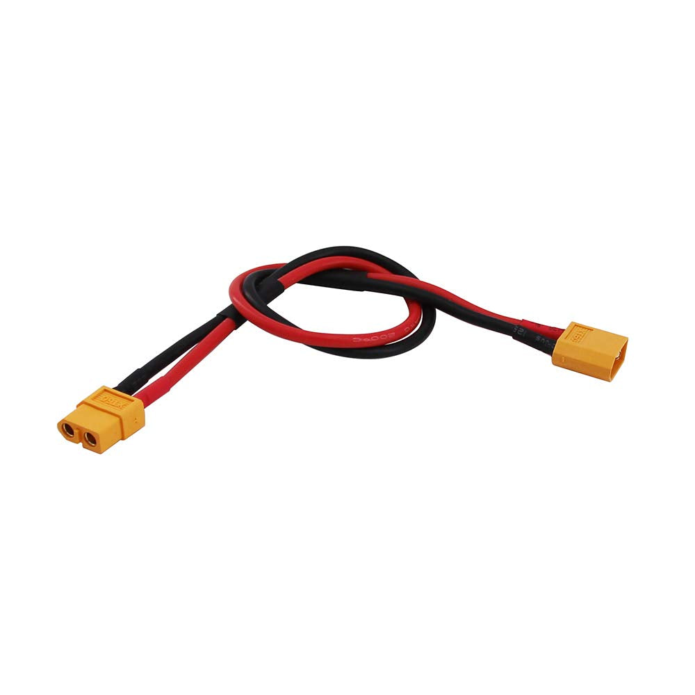 OliRC 2pcs XT60 M to XT60 FM Adapter Extension Female Male for RC Battery 14awg 30cm(C152-2)