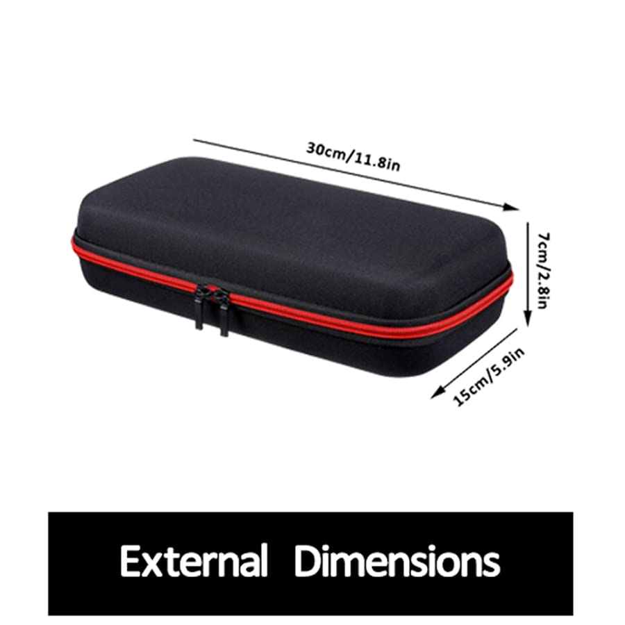 Vaguelly Case: Hard EVA Case for Handheld Dual Mic Bag Hard Carrying Travel Case