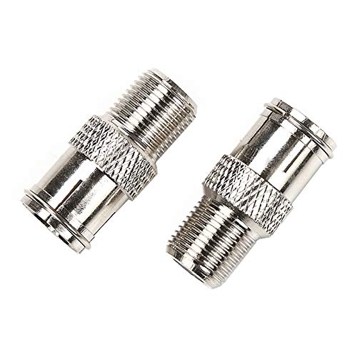 TLS.eagle RG6 Compression F Type Connector Quick Push on Coax Cable Adapter Nickel Plated Pack of 5
