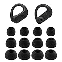 NANLANFAN Replacement Silicone Ear Tips for JBL Endurance Peak 3 / Peak II/Peak/Run 2 Wired/Race TWS, 6 Pairs (S/M/L, Black)