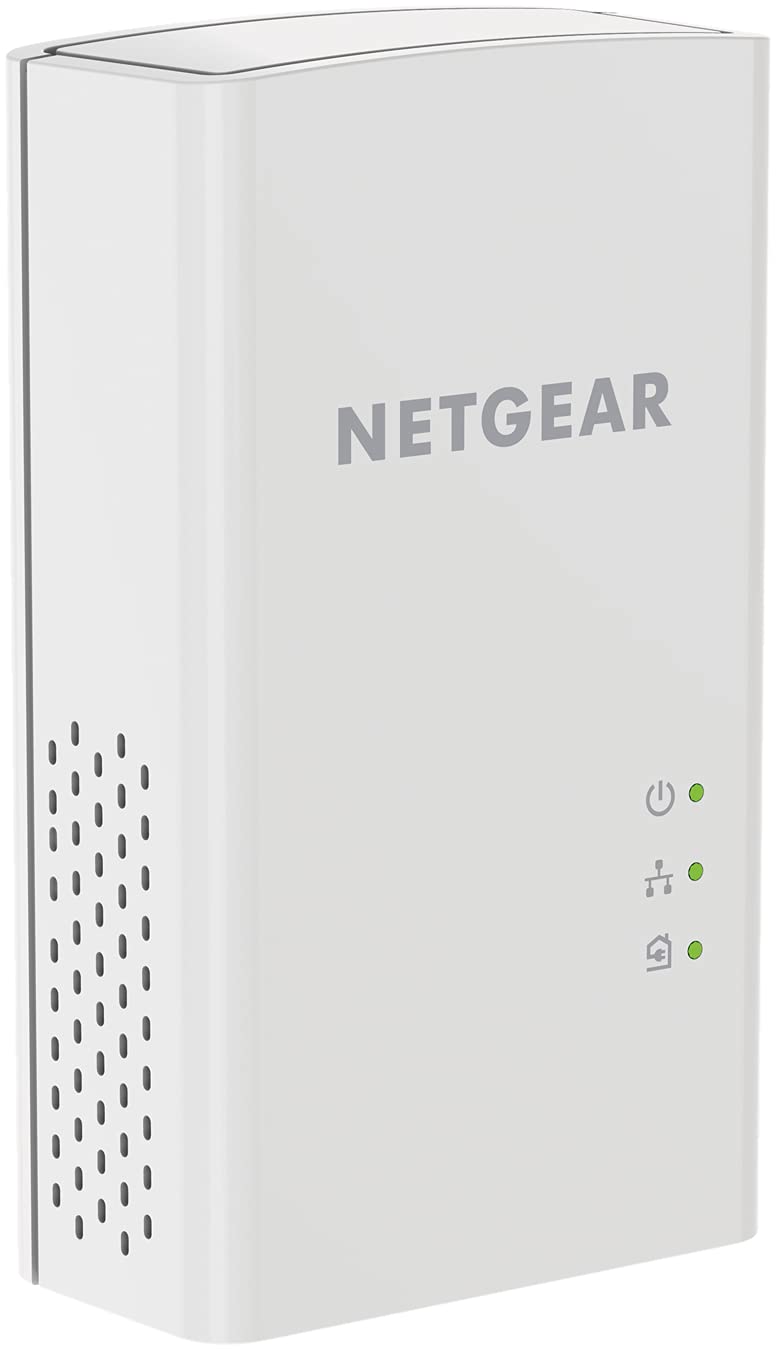 NETGEAR Powerline Adapter Kit, 1000 Mbps Wall-Plug, 1 Gigabit Ethernet Ports (PL1000-100PAS)