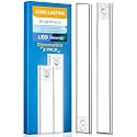 Under Cabinet Lighting, LED Motion Sensor Light Indoor, 2200mAh USB Rechargeable Closet Lights Battery Operated, Stick On Magnetic Wireless Dimmable