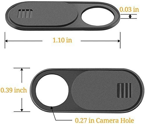 LUC Webcam Cover Slide, 6 Pack Ultra-Thin Laptop Web Camera Cover, Compatible with MacBook, Laptop, PC, Computer, iMac, iPad, Protect Privacy