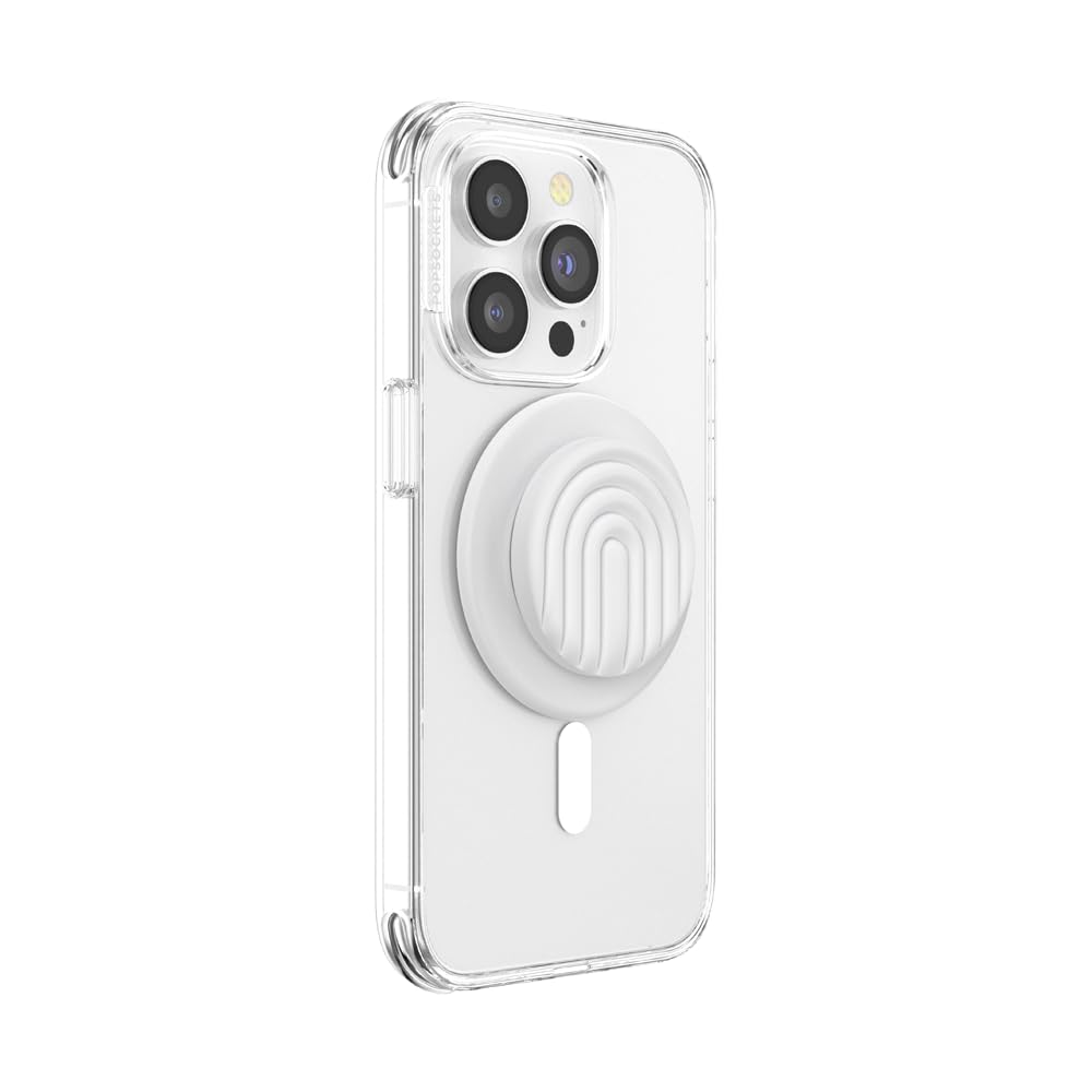 PopSockets Phone Grip for MagSafe, Magnetic Holder, Phone Stand, Boho - Coconute Creme