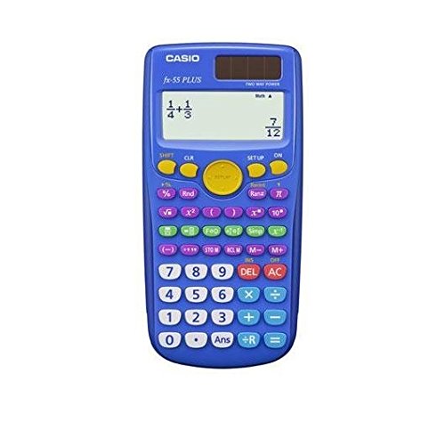 CASIO CSOFX55PLUS CASIO FX55 PLUS DUAL POWER - 10 PLUS 2 DIGIT FRACTION CALC
